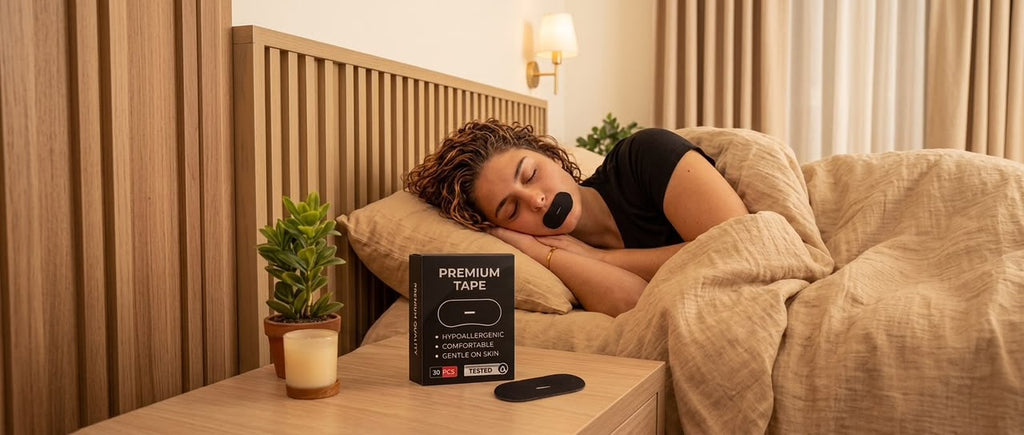 Night Mouth Strips with Holes | 30-Piece Pack(Black)