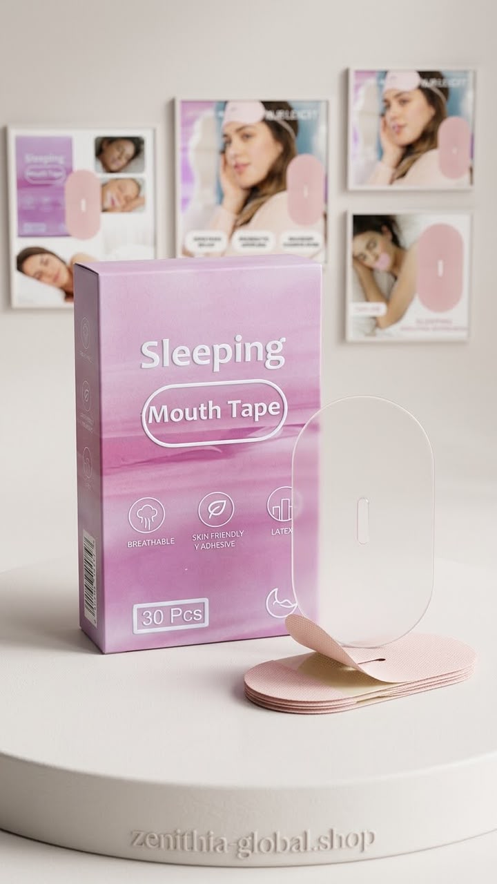 Gentle Soft-Cloth Night Mouth Strips – Breathable Sleep Tape