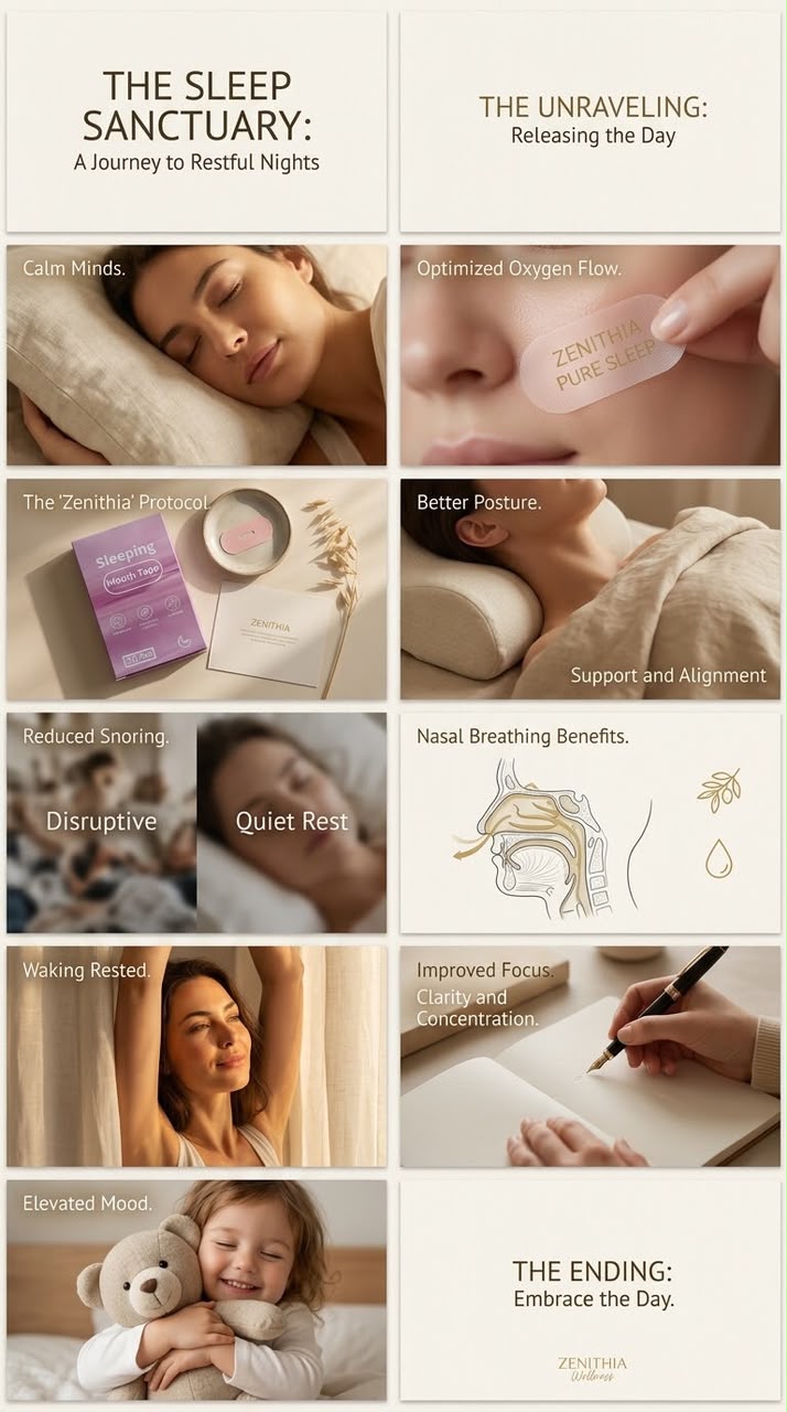 Gentle Soft-Cloth Night Mouth Strips – Breathable Sleep Tape