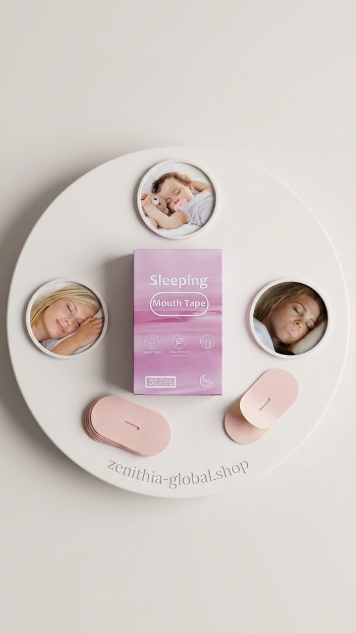 Gentle Soft-Cloth Night Mouth Strips – Breathable Sleep Tape