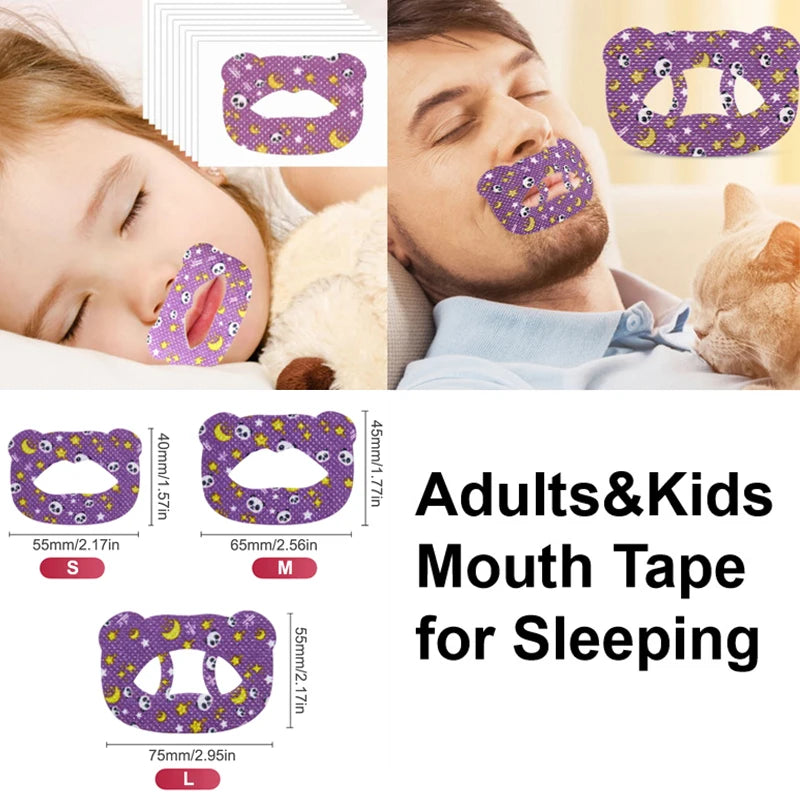 > Kids Anti-Snoring Sleep Strips – 30 Pcs Gentle Mouth Tape for Kids Nasal Breathing & Better Sleep
