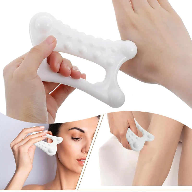 High-Quality Facial Maintenance Gua Sha Massage Board Resinous Static Free Portable Full Body Scraping Plate for Women Adults