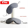 Dual-Comfort Reversible Sleep Mask – Warm & Cool Eye Cover for Travel & Relaxation