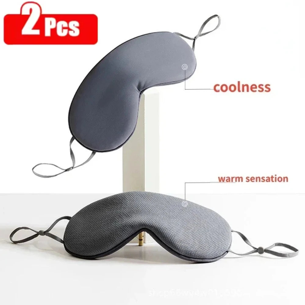 Dual-Comfort Reversible Sleep Mask – Warm & Cool Eye Cover for Travel & Relaxation
