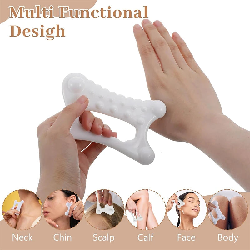 High-Quality Facial Maintenance Gua Sha Massage Board Resinous Static Free Portable Full Body Scraping Plate for Women Adults