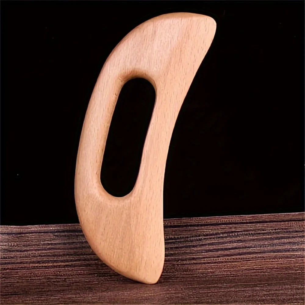 1 Piece of Wooden Gua Sha Massage Tool, Suitable for Manual Body Gua Sha Board Use