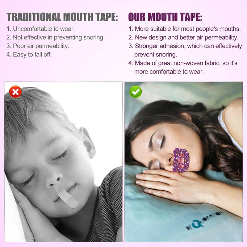 > Kids Anti-Snoring Sleep Strips – 30 Pcs Gentle Mouth Tape for Kids Nasal Breathing & Better Sleep