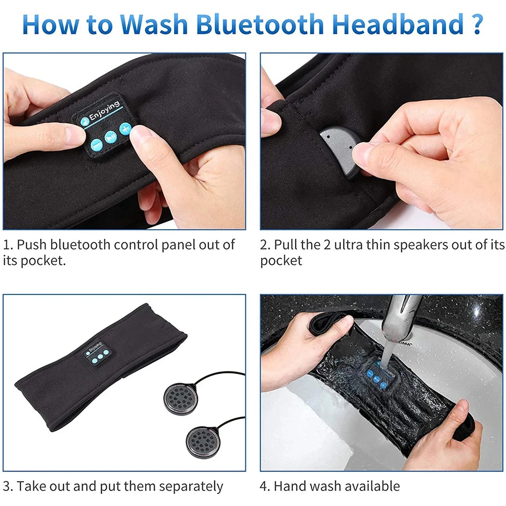 Bluetooth 5.0 Wireless Sleep Headband & Sports Music Headset