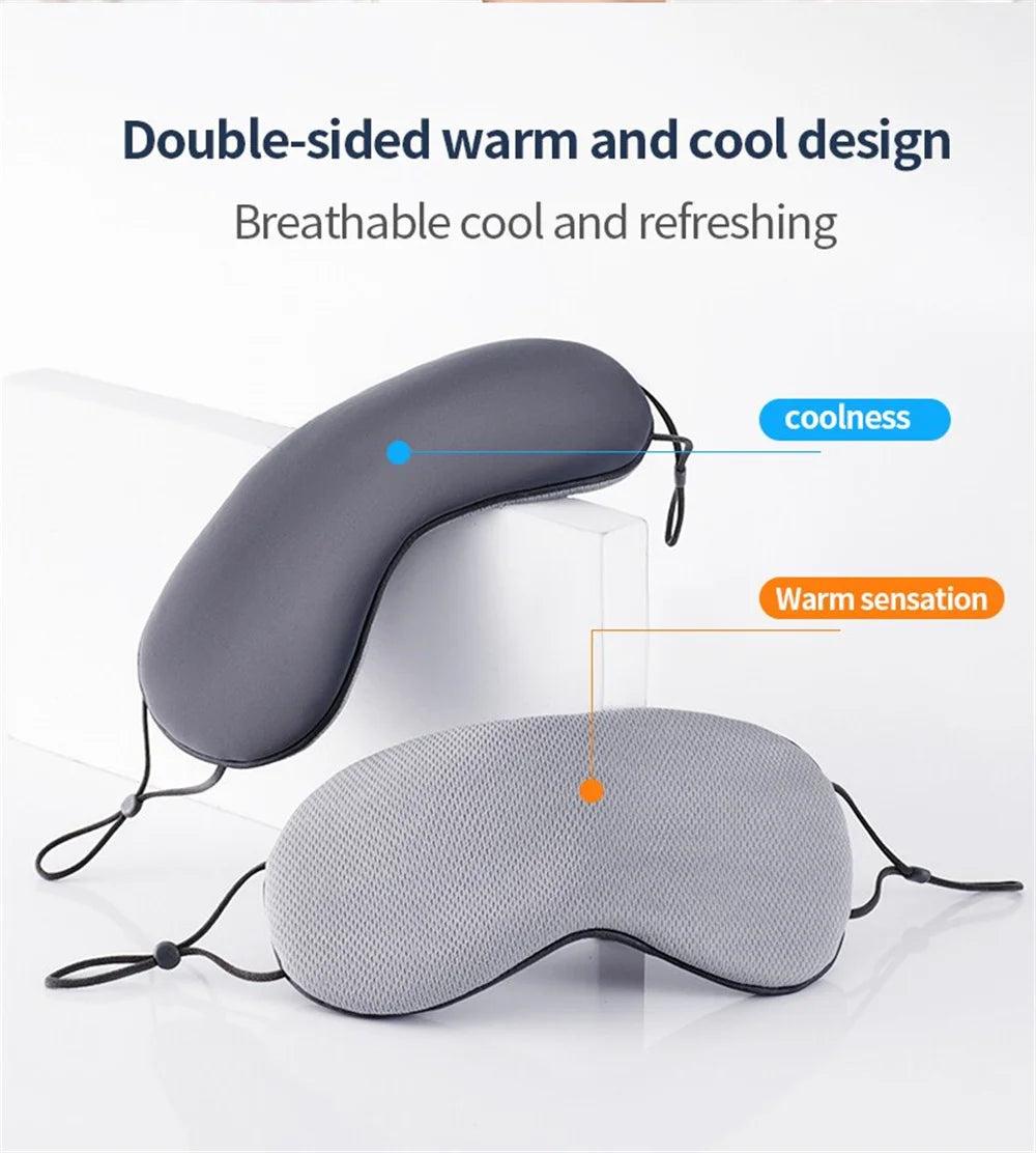 Dual-Comfort Reversible Sleep Mask – Warm & Cool Eye Cover for Travel & Relaxation