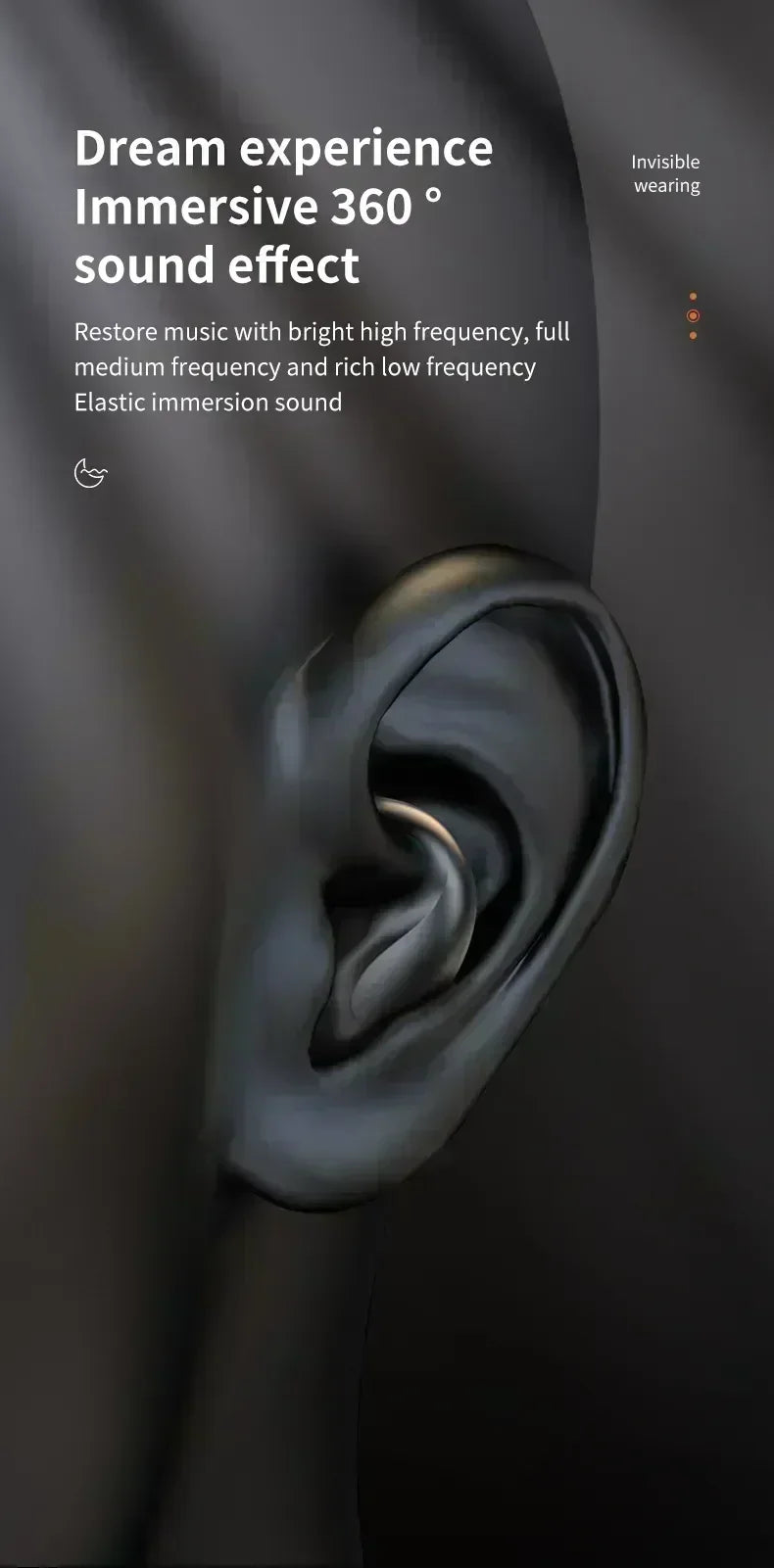 Bluetooth Sleep Earphones Wireless Headset 5.3 With Comfortable Wearing Touch Control Headphone Earbuds For All Mobile Phone