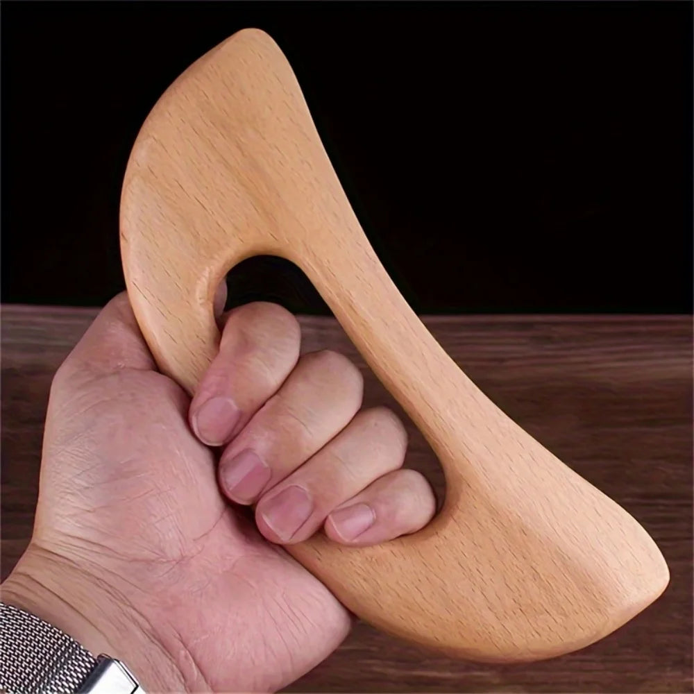 1 Piece of Wooden Gua Sha Massage Tool, Suitable for Manual Body Gua Sha Board Use