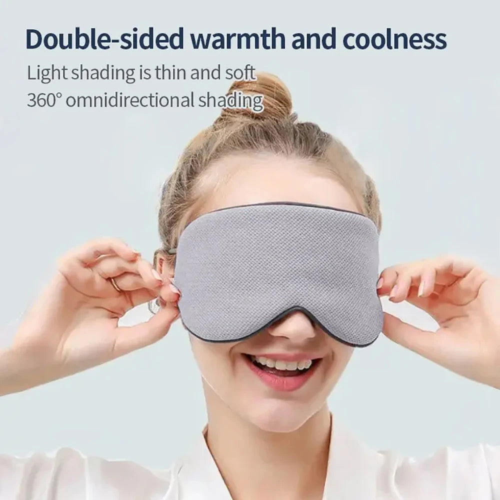 Dual-Comfort Reversible Sleep Mask – Warm & Cool Eye Cover for Travel & Relaxation