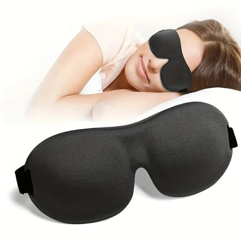 3D Ergonomic Blackout Sleep Mask | Ultra-Soft Memory Foam