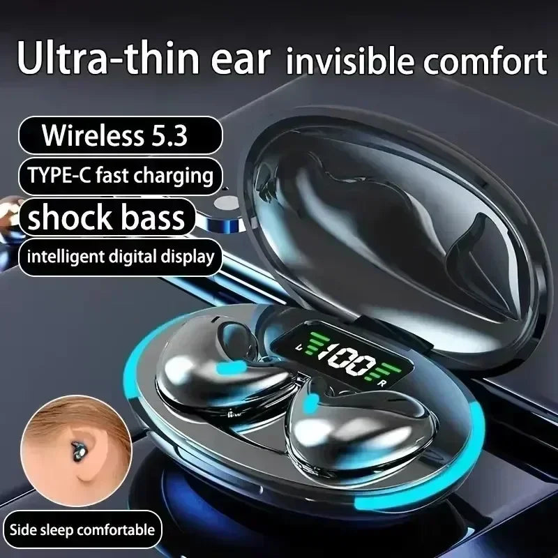 Bluetooth Sleep Earphones Wireless Headset 5.3 With Comfortable Wearing Touch Control Headphone Earbuds For All Mobile Phone