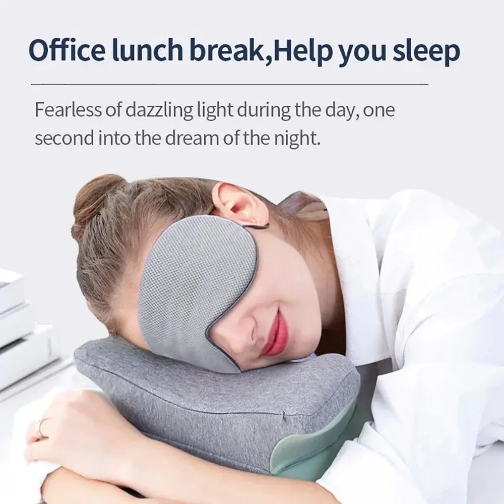 Dual-Comfort Reversible Sleep Mask – Warm & Cool Eye Cover for Travel & Relaxation