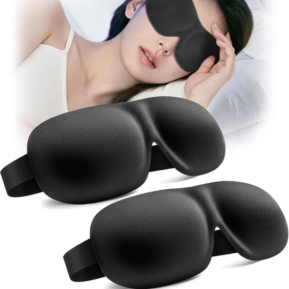 3D Ergonomic Blackout Sleep Mask | Ultra-Soft Memory Foam