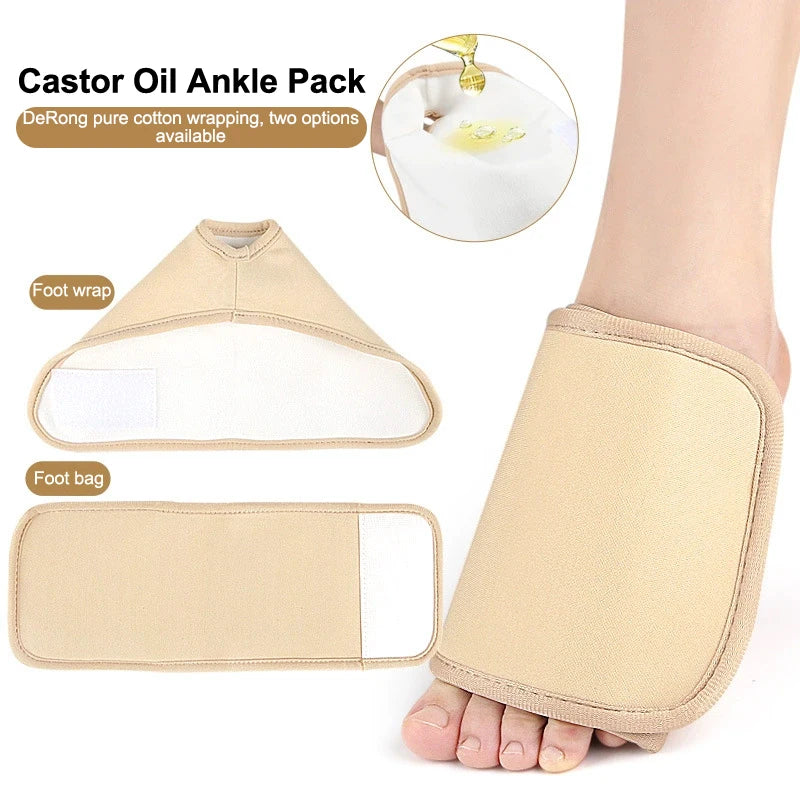 Castor Oil Pack Wrap Reusable Organic Cotton Castor Oil Pack For Feet Castor Oil Wrap For Insomnia Constipation
