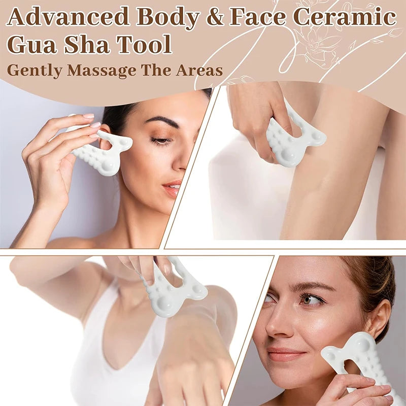 High-Quality Facial Maintenance Gua Sha Massage Board Resinous Static Free Portable Full Body Scraping Plate for Women Adults