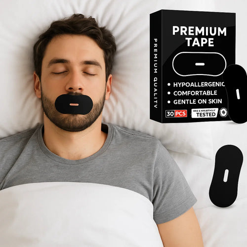 30/60 Pcs Medical-Grade Anti-Snoring Mouth Tape – Micropore Cloth Sleep Strips for Nasal Breathing & Dry Mouth Relief
